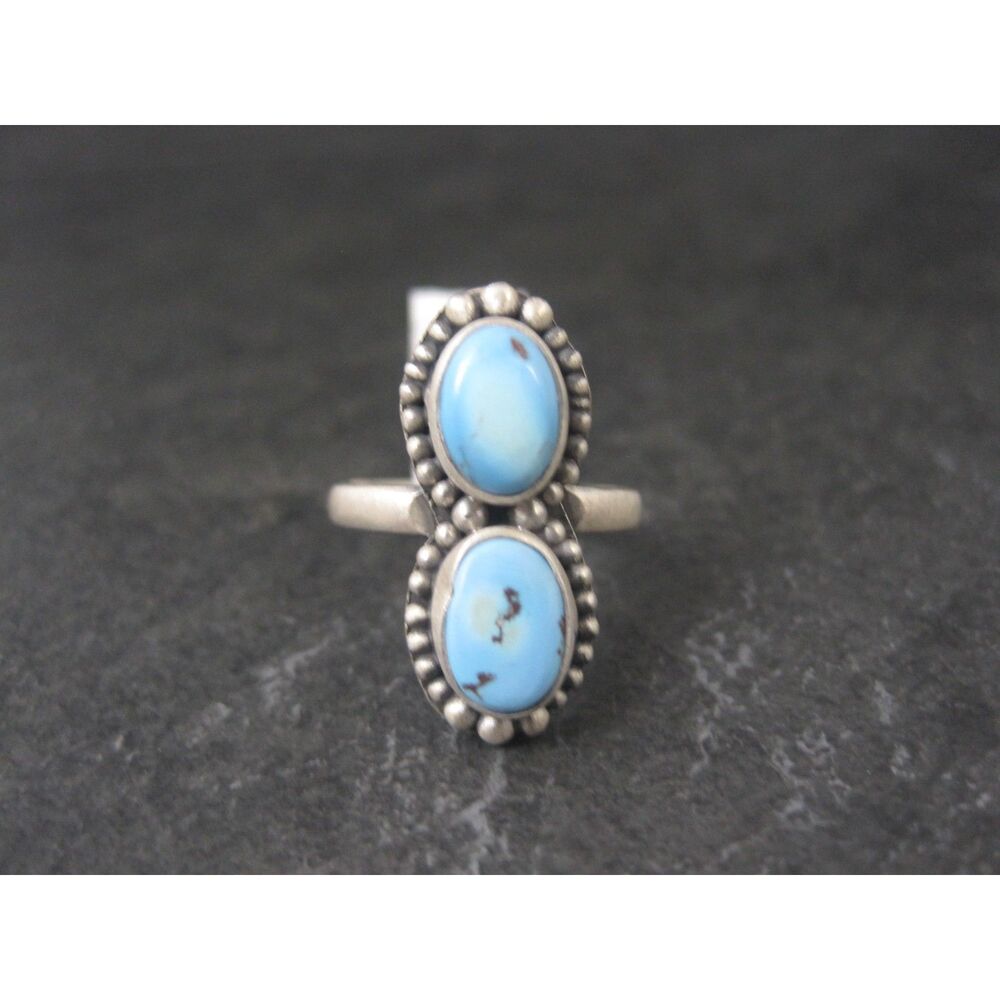 Golden Hill Turquoise Sterling Silver Ring Size 6